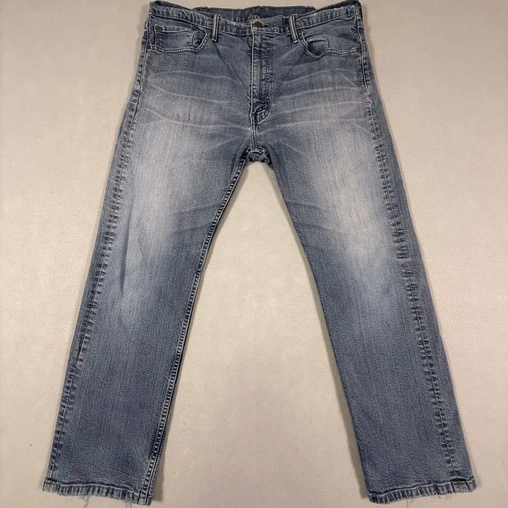 Levis 505 Regular Fit Jeans Mens‎ 36x28 Medium Wash Blue Straight Leg Denim